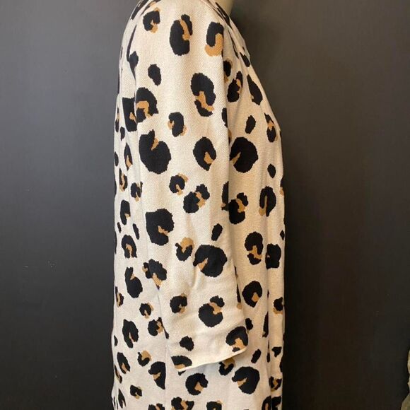 Ann Taylor Women's Leopard Cardigan - Picture 3 of 5
